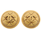 Chanel Classic Gold-Tone Earrings — view 2