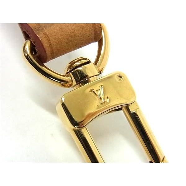 Louis Vuitton Leather Bag Shoulder Strap Brown — view 4