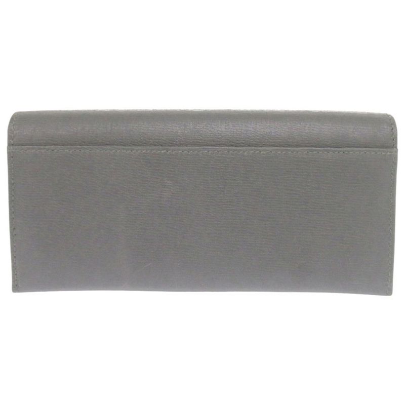 Gucci Interlocking G Leather Gray Long Wallet 0803 — view 2