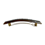 Fendi Logo Tortoiseshell Barrette Hairpin Hair Brown — view 3