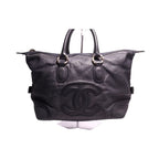 Chanel CC Logo Leather Tote