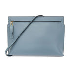 Loewe T Pouch Shoulder Bag Anagram Light Blue Gold Hardware