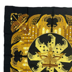 Hermes Scarf Silk Carre 90 Proues Black — view 2