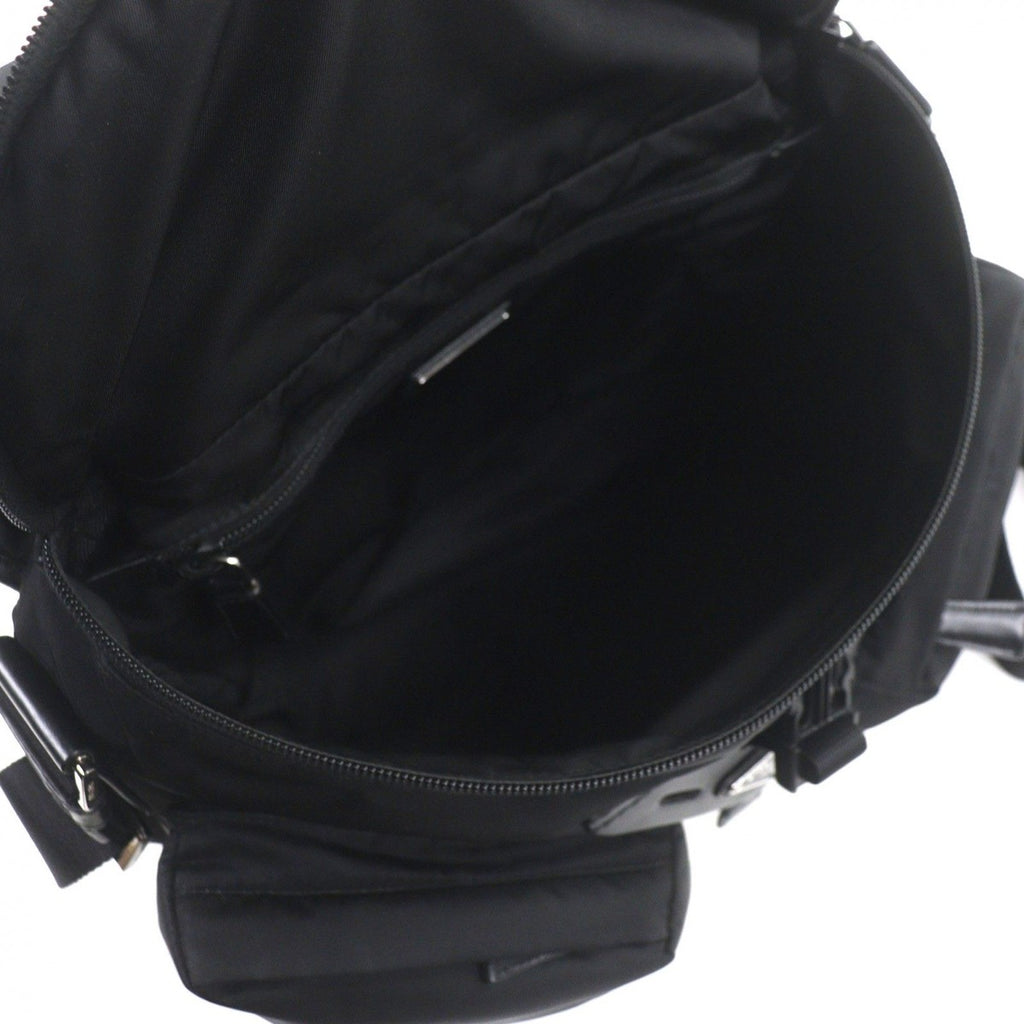 Prada Nylon Leather Re-Nylon Triangle Logo Triangular Plate Messenger Shoulder Bag Book — view 6