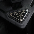 Prada Nylon Leather Re-Nylon Triangle Logo Triangular Plate Messenger Shoulder Bag Book — view 7