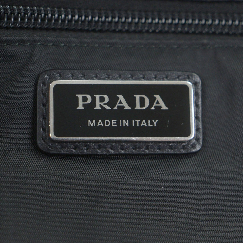 Prada Nylon Leather Re-Nylon Triangle Logo Triangular Plate Messenger Shoulder Bag Book — view 8