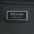 Prada Nylon Leather Re-Nylon Triangle Logo Triangular Plate Messenger Shoulder Bag Book — view 8