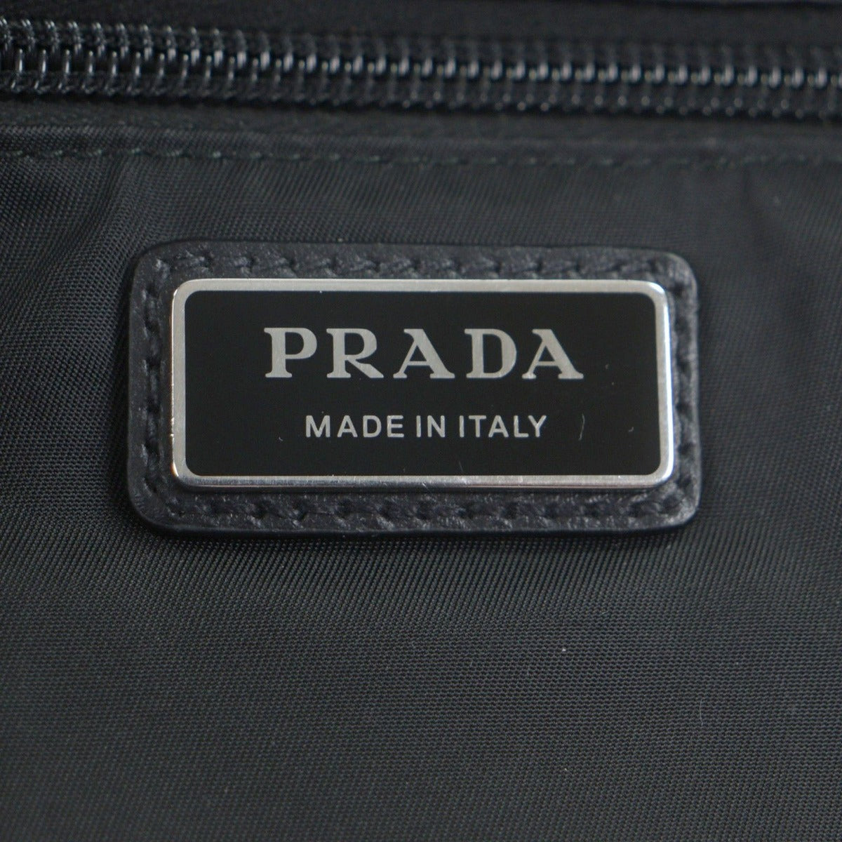 Prada Nylon Leather Re-Nylon Triangle Logo Triangular Plate Messenger Shoulder Bag Book — view 8