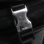 Prada Nylon Leather Re-Nylon Triangle Logo Triangular Plate Messenger Shoulder Bag Book — view 9