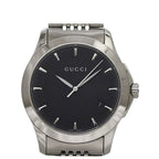 Gucci Watch Timeless Black Silver 126.4