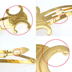 Celine Snap Hair Clip Set Of 2 46 Z656 bsl 35 OR Gold Color Accessory — view 8