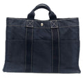 Hermes Sac Deauville MM Tote Canvas Navy
