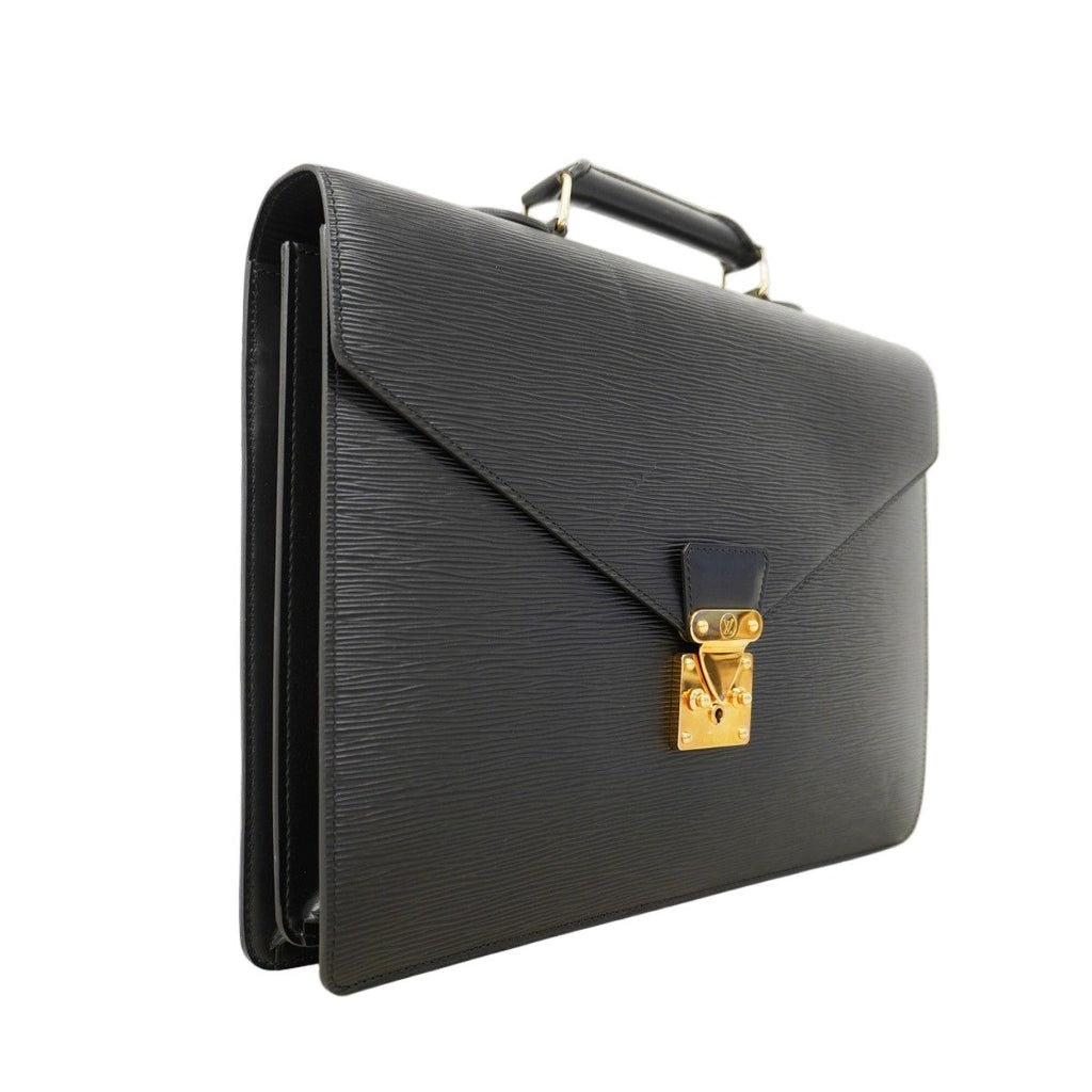 Louis Vuitton Briefcase Epi Serviette Ambassador Noir — view 2