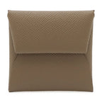 Hermes Bastia Coin Case Purse Vaux Epson Leather Etoupe Glazed