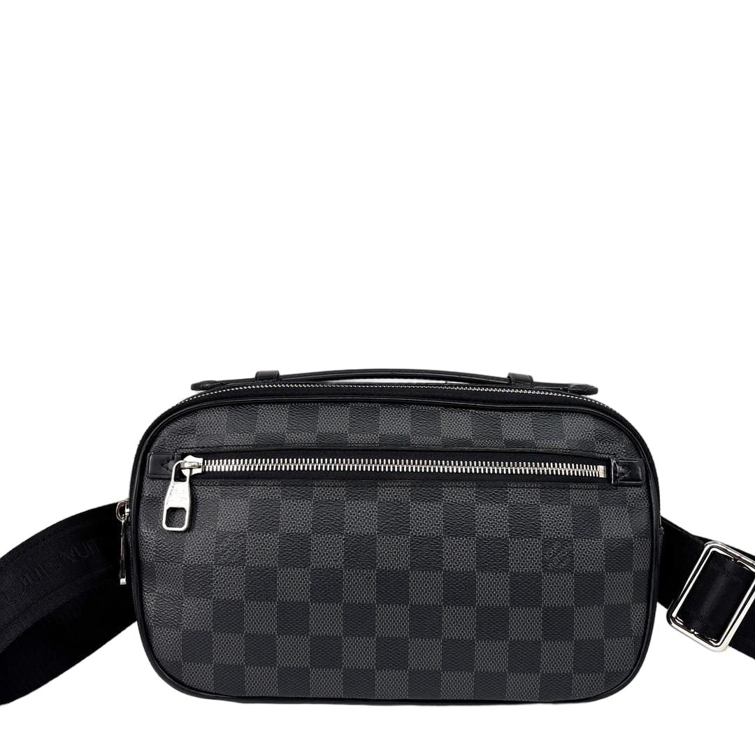 Louis Vuitton Super Damier Graphite Ambler Belt