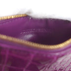 Bottega Veneta Cassette Long Zipper Card Case Maxi Intrecciato Croc Shape — view 9
