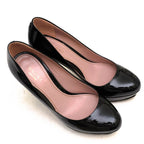 Gucci Pumps Shoes Women Enamel Patent Leather Black Plain Toe — view 5