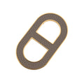 Hermes Brooch Chaine D'ancre Ethane Silver Epsom