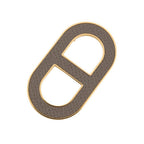 Hermes Brooch Chaine D'ancre Ethane Silver Epsom