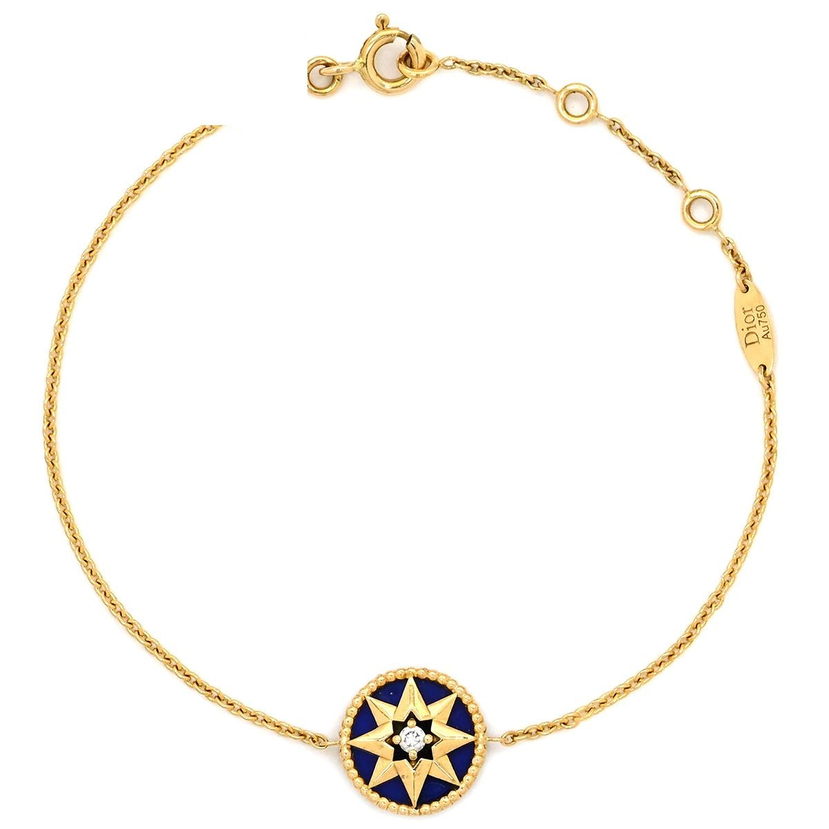 Dior Bracelet Rose Des Vents Purple Yellow Gold 18k Diamond Lapis Lazuli