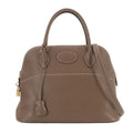 Hermes Bolide 31 2-Way Bag Taurillon Clemence Etoupe Gold