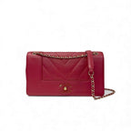 Chanel Bag Shoulder Pink Gold V Stitch Lambskin Turnlock Double