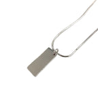 Dior Trotter Metal Enamel Silver Pink Necklace — view 2