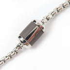 Hermes Meli Melo H Logo Pendant Necklace Silver Black — view 6