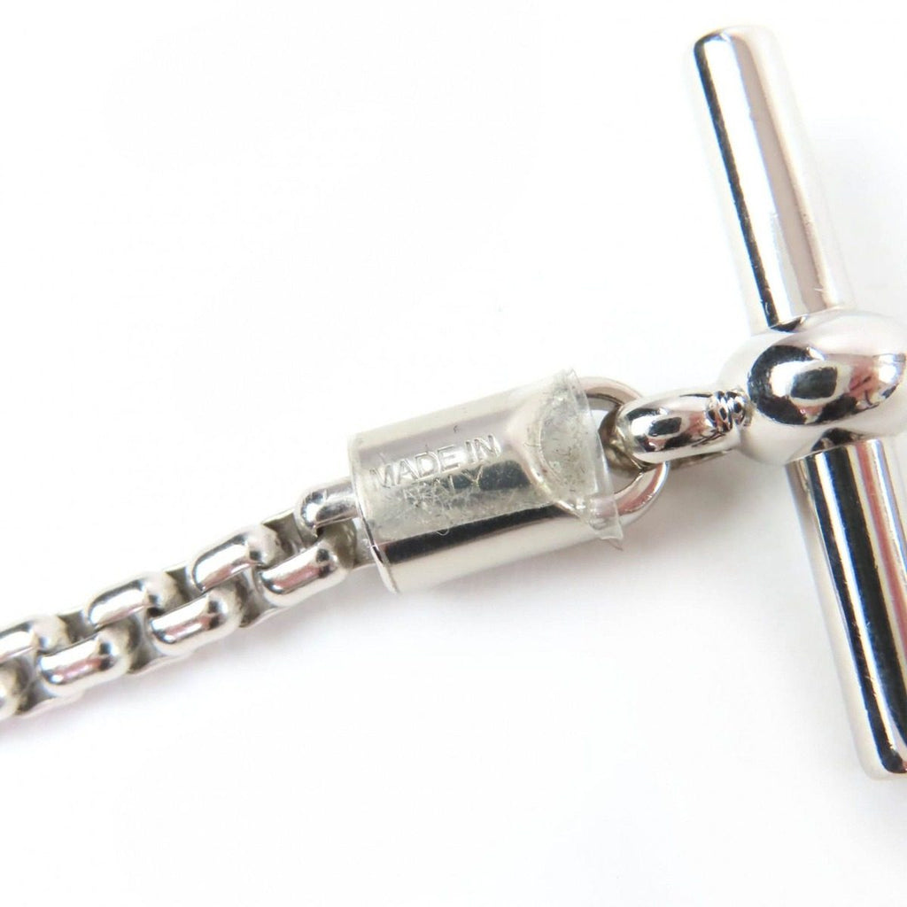Hermes Meli Melo H Logo Pendant Necklace Silver Black — view 9