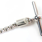 Hermes Meli Melo H Logo Pendant Necklace Silver Black — view 9