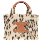 Celine Small Cabas Triomphe Bag Tice Leopard 2-Way