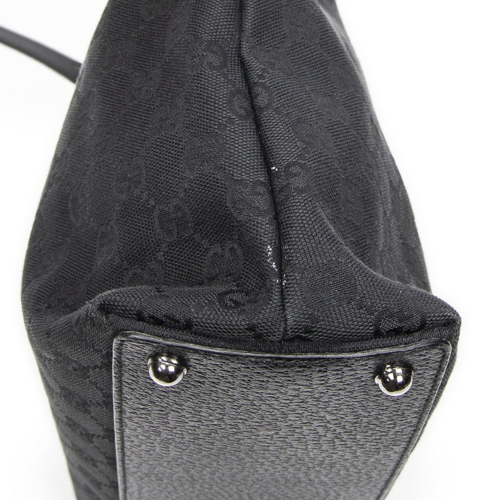 Gucci Small Eclipse Black GG Canvas Shoulder Bag — view 7
