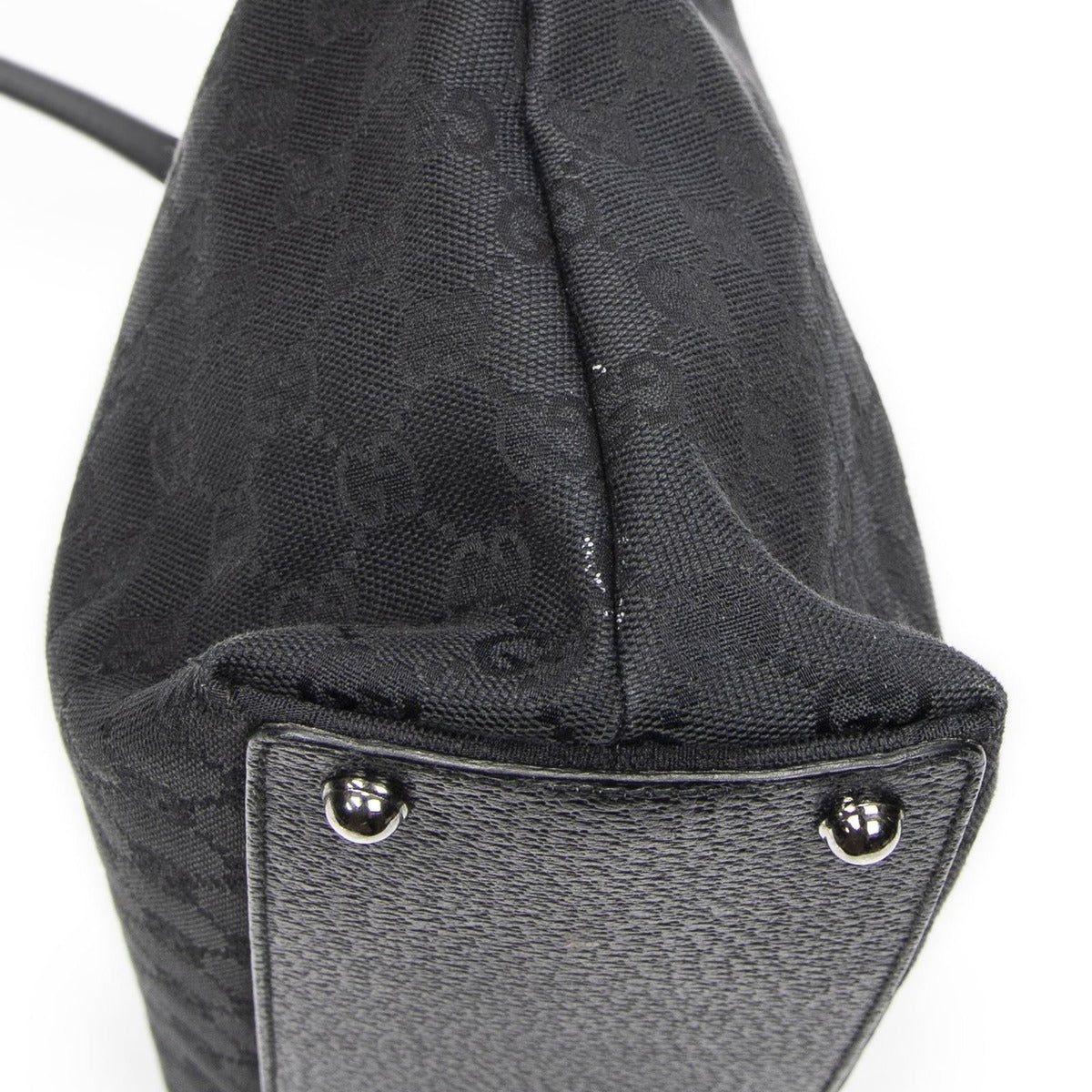 Gucci Small Eclipse Black GG Canvas Shoulder Bag — view 7