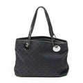Gucci Small Eclipse Black GG Canvas Shoulder Bag