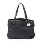Gucci Small Eclipse Black GG Canvas Shoulder Bag