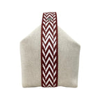Hermes Bath Pouch Bride-a Black GM Toile Canvas H Logo Zigzag Rouge Ash Red — view 4