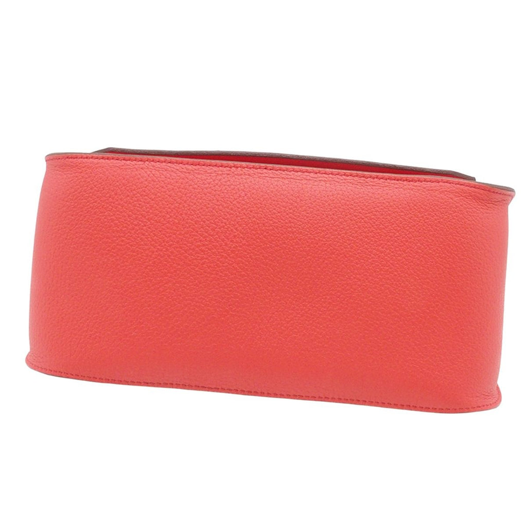 Hermes Jypsiere 28 Bougainvillea Silver Taurillon Clemence Shoulder Bag — view 3