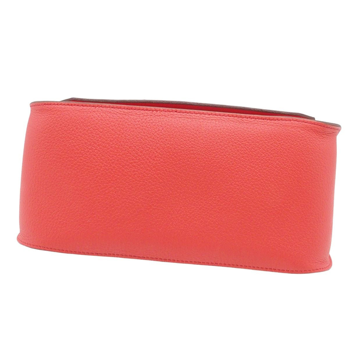 Hermes Jypsiere 28 Bougainvillea Silver Taurillon Clemence Shoulder Bag — view 3