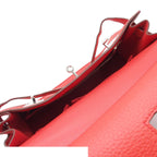 Hermes Jypsiere 28 Bougainvillea Silver Taurillon Clemence Shoulder Bag — view 5