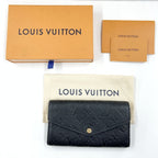 Louis Vuitton Empreinte Portefeuille Sarah Bifold Wallet Black — view 9