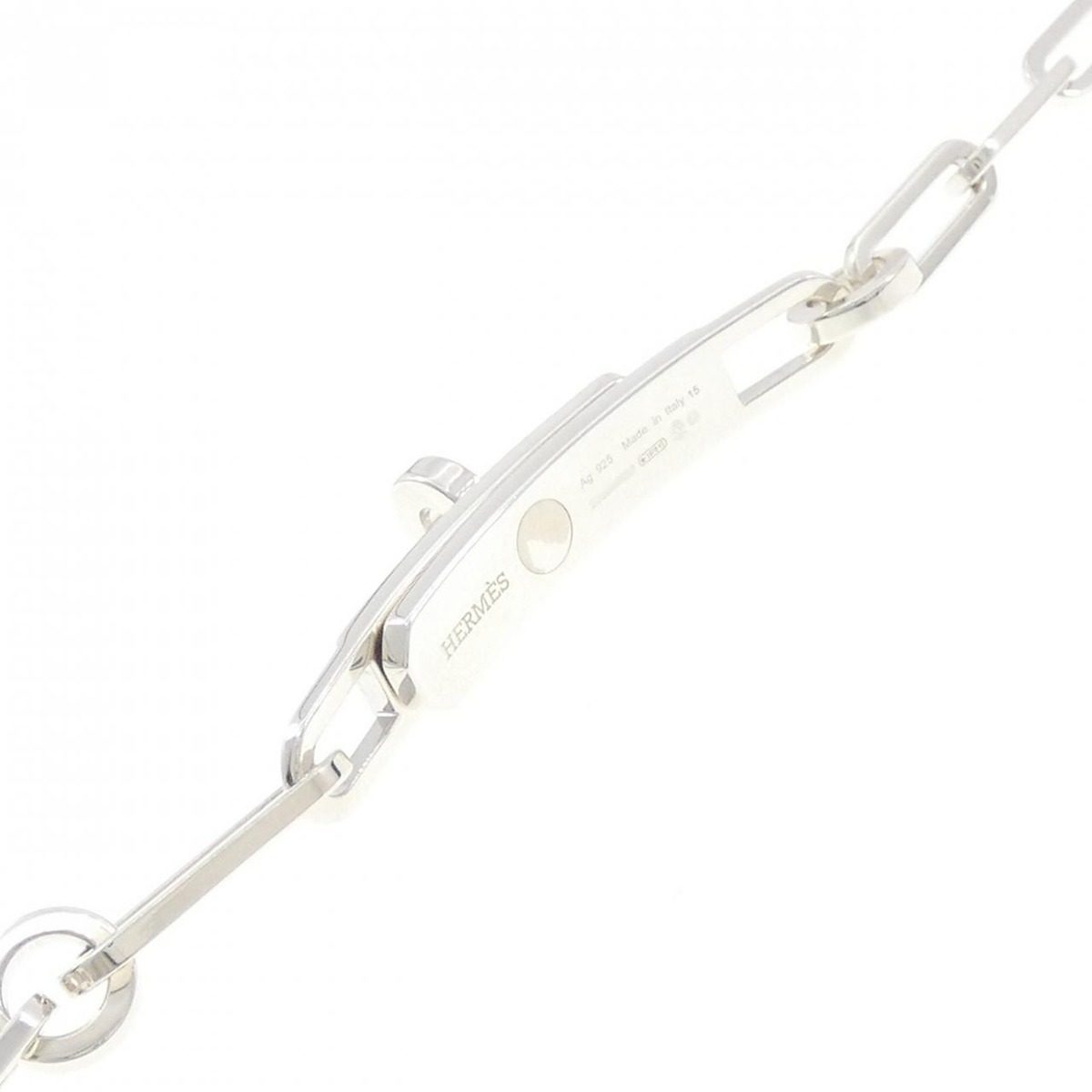 Hermes Kelly Chaine Necklace Silver — view 2
