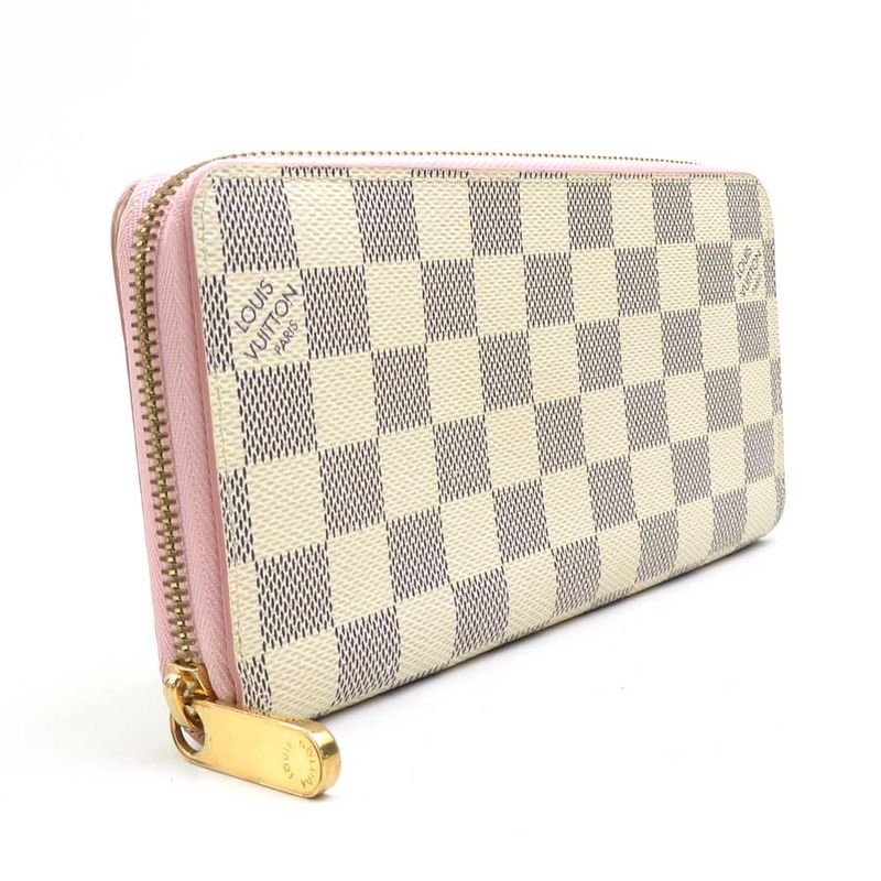 Louis Vuitton Round Zipper Long Wallet Damier Azur Zippy — view 2