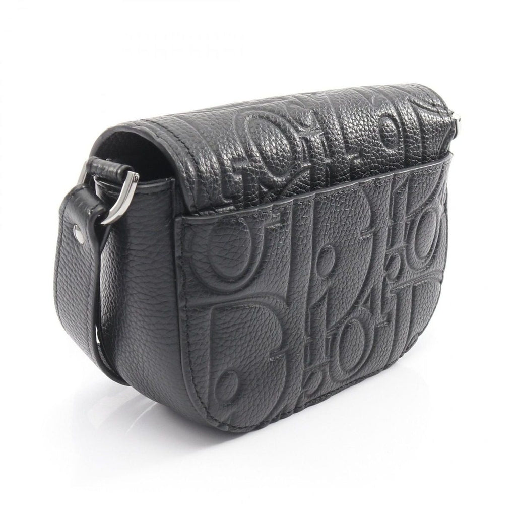 Dior Shoulder Bag Saddle Messenger Mini Gravity Black Leather — view 2