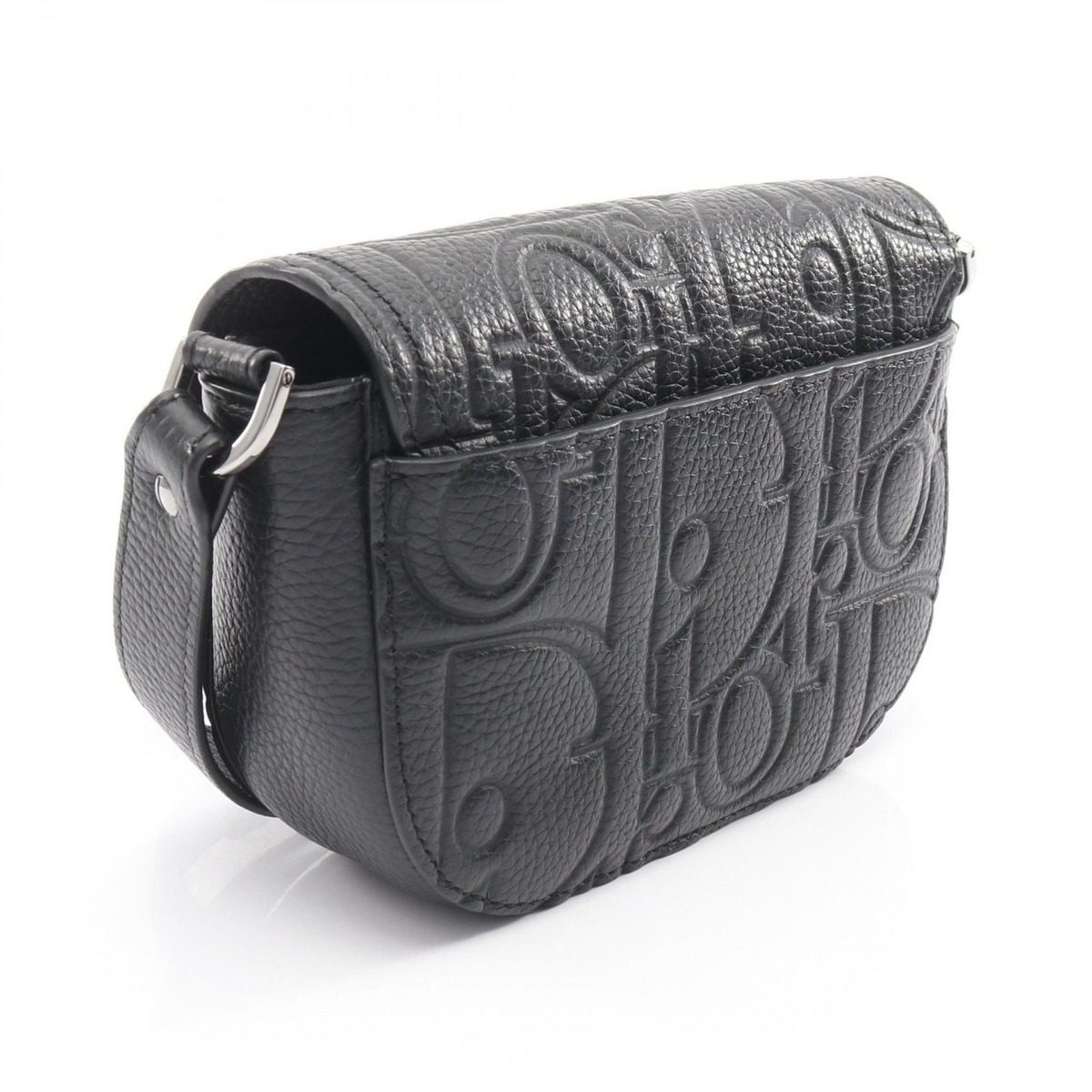 Dior Shoulder Bag Saddle Messenger Mini Gravity Black Leather — view 2