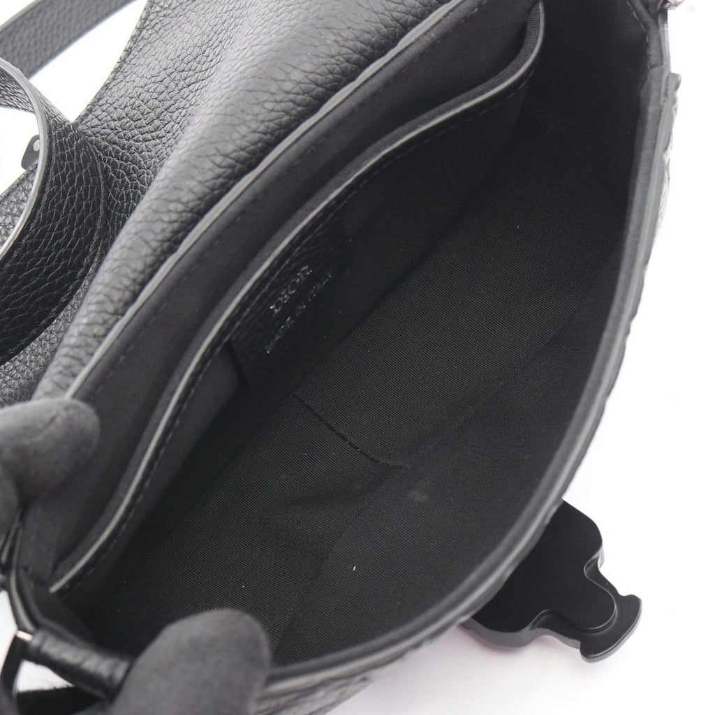 Dior Shoulder Bag Saddle Messenger Mini Gravity Black Leather — view 3