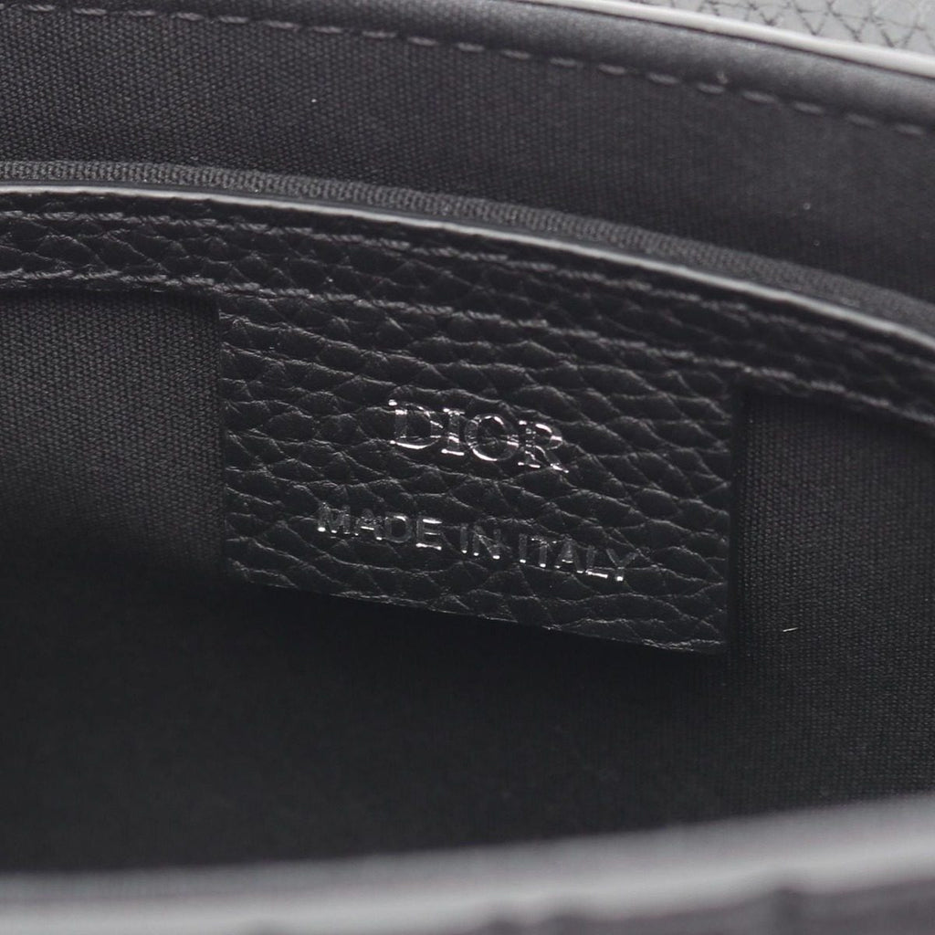 Dior Shoulder Bag Saddle Messenger Mini Gravity Black Leather — view 4