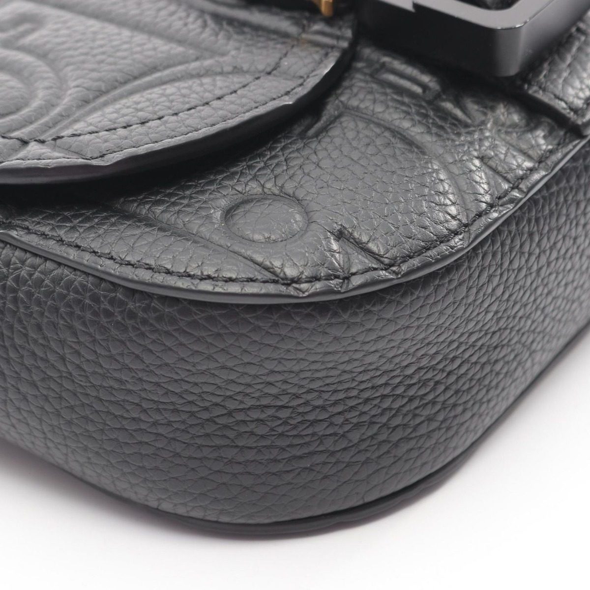Dior Shoulder Bag Saddle Messenger Mini Gravity Black Leather — view 5