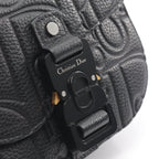 Dior Shoulder Bag Saddle Messenger Mini Gravity Black Leather — view 8