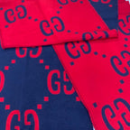 Gucci Scarf GG Jacquard Wool Silk 3074 — view 2