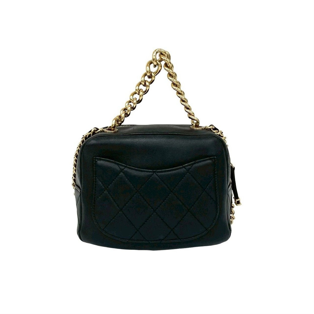 Chanel Quilted Coco Studs Leather 2-Way Handbag — view 3